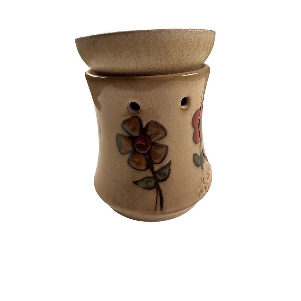 Scentsy Ashbury Floral‎ Wax Warmer Rustic Boho Full Size Retired Electric